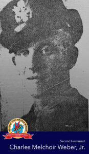 Second Lieutenant Charles Melchoir Weber, Jr.